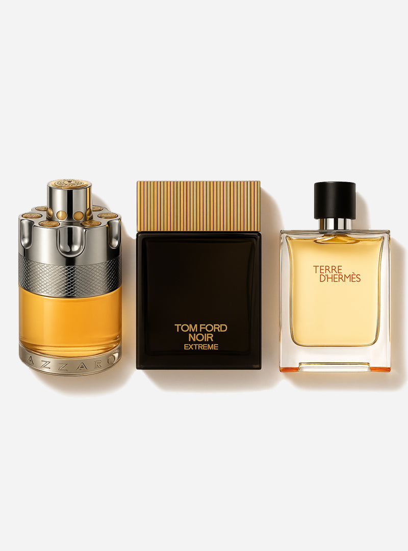 Combo de 3 perfumes Terre de’Herme, Azzaro Wanted, Tom Ford Noir Extreme 100ml